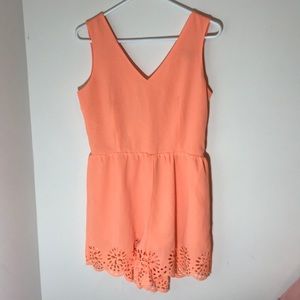 coral romper